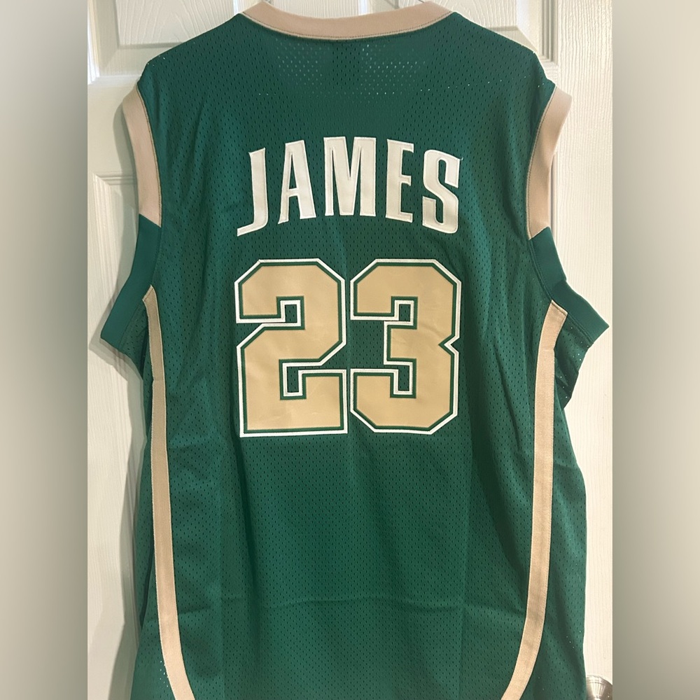 Nike LeBron James #23 Vintage 2003 St Vincent St Mary IRISH HS Jersey Men’s XL - Picture 2 of 9